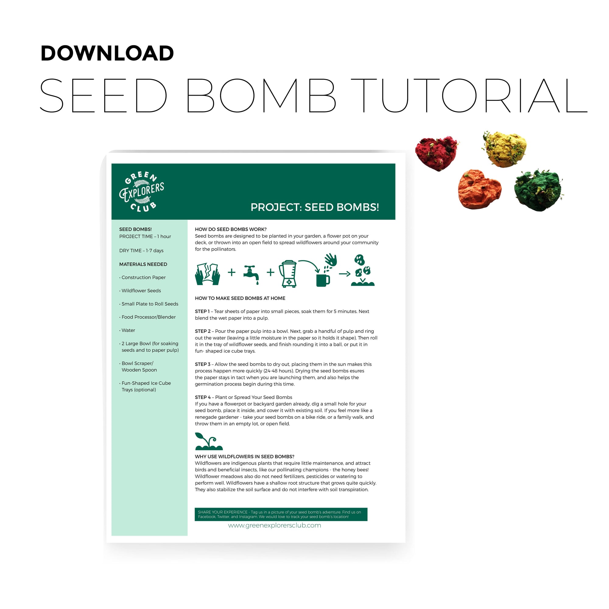 FREE Seed Bomb Tutorial