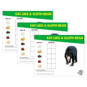 Sloth Bear Scorecard Worksheet
